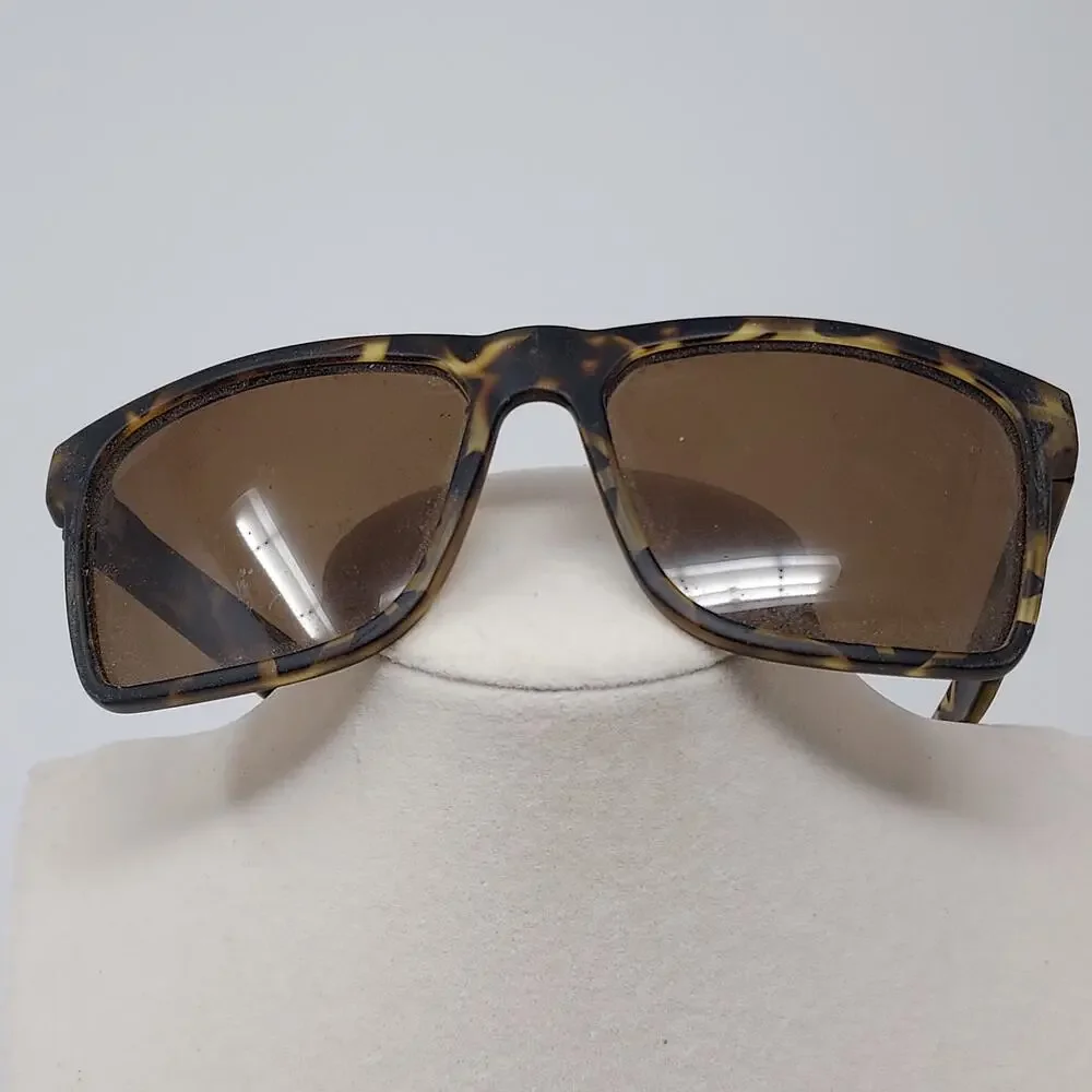 Sunski Sunglasses Taravals Sun Tv Tam Polarized Mottled Square Brown Frame Lens